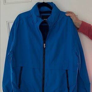 DKNY Men's Vibrant Blue Windbreaker